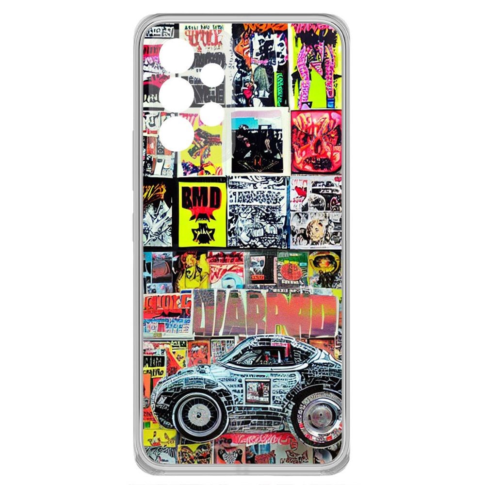 

Чехол-накладка Krutoff Clear Case Автопамфлет для Samsung Galaxy A33 5G (A336), Прозрачный