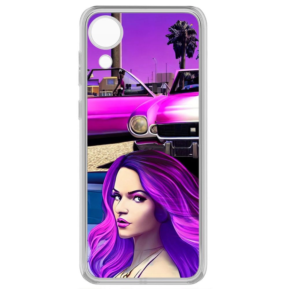 

Чехол-накладка Krutoff Clear Case Жизнь в розовом для Samsung Galaxy A03 Core (A032), Прозрачный