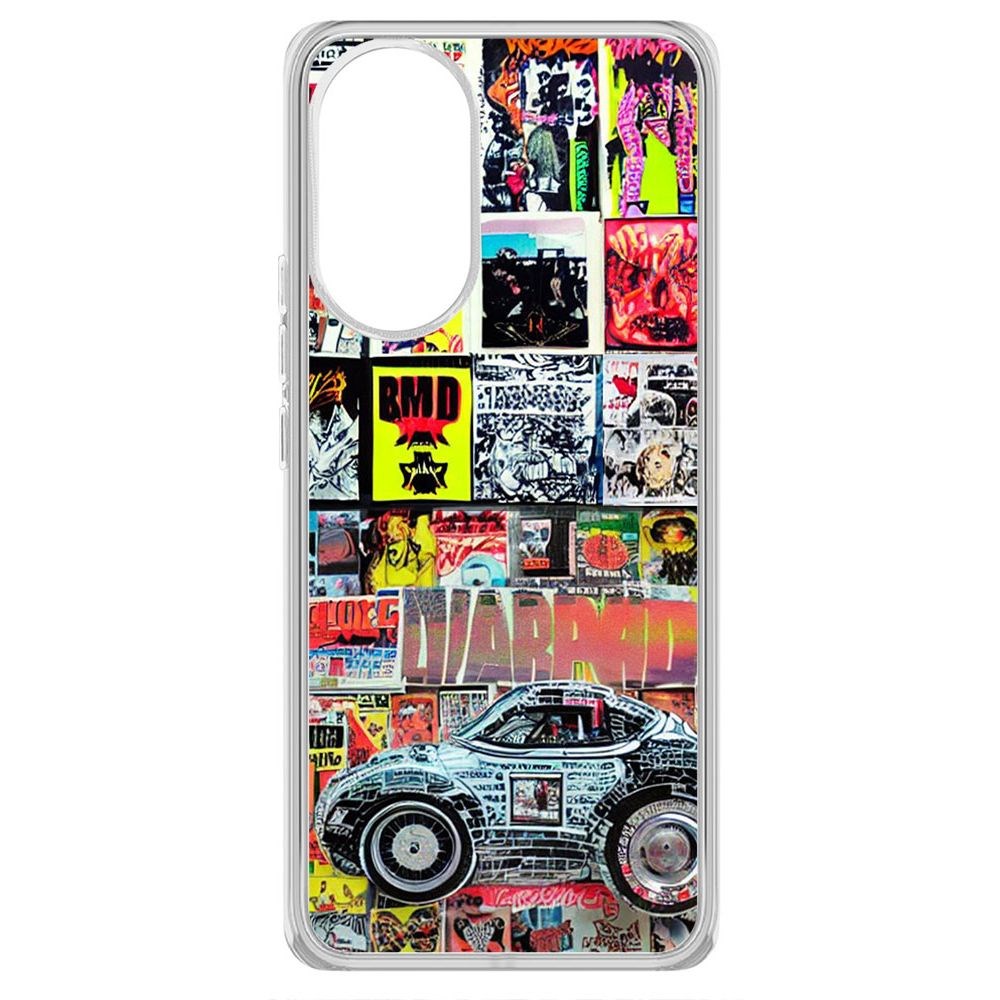 

Чехол-накладка Krutoff Clear Case Автопамфлет для Honor 50