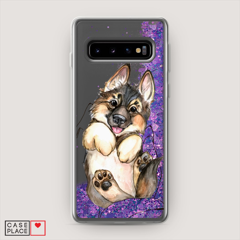 

Чехол Awog на Samsung Galaxy S10 "Овчарка в ладошках", Разноцветный, 27092-1