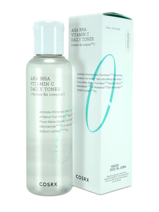 фото Тонер для лица cosrx refresh aha bha vitamin c daily toner, 150 мл