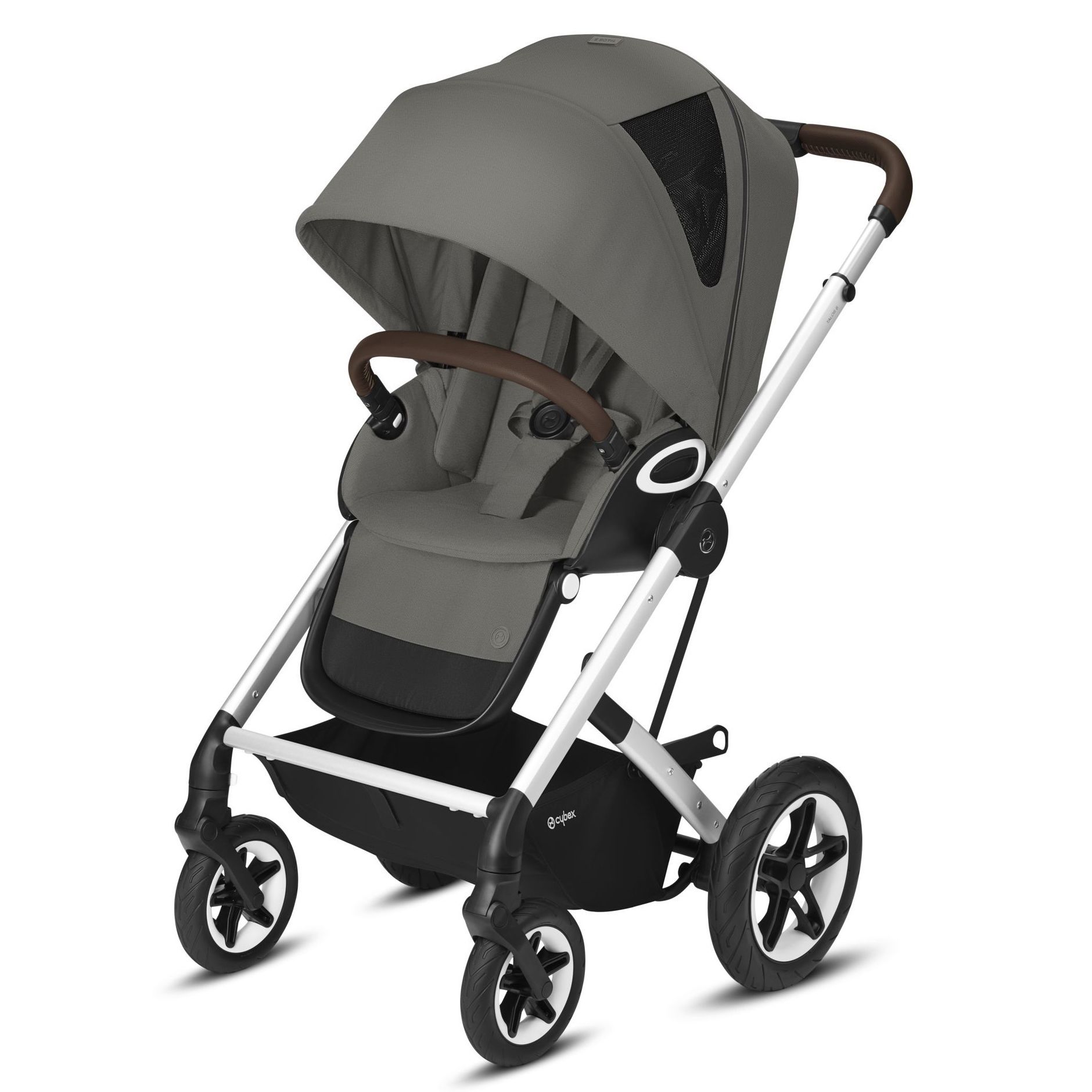 фото Коляска прогулочная cybex talos s lux slv soho grey (с дождевиком) 520004611