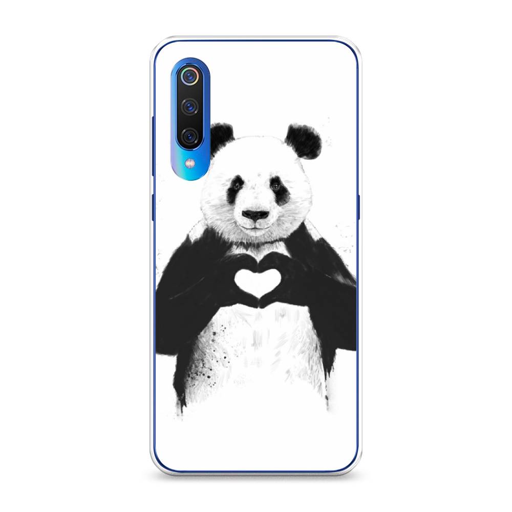 

Чехол Awog на Xiaomi Mi 9 "Панда love", Разноцветный, 34850-10