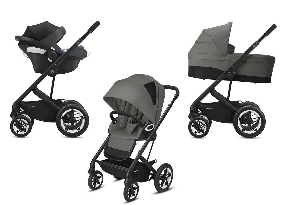 

Коляска 3 в 1 Cybex Talos S Lux BLK Soho Grey с адаптером 521004531, Talos S Lux