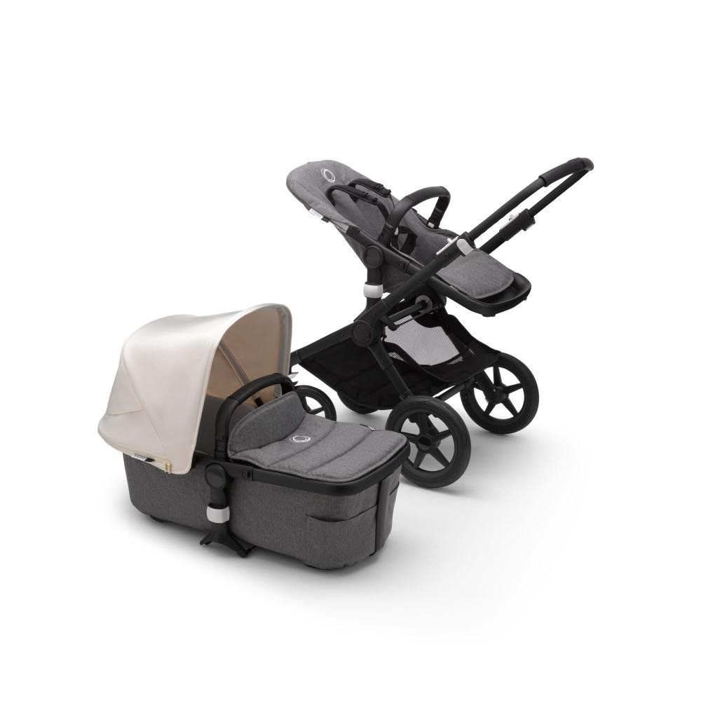 

Коляска 2в1 Bugaboo Fox2 Black/grey melanger/fresh white в компл., Fox2