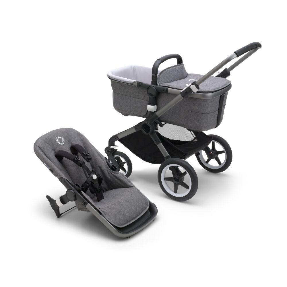 

Коляска 2 в1 Bugaboo Fox3 Base GRAPHITE/GREY MELANGE 2306010041, Fox3 Base