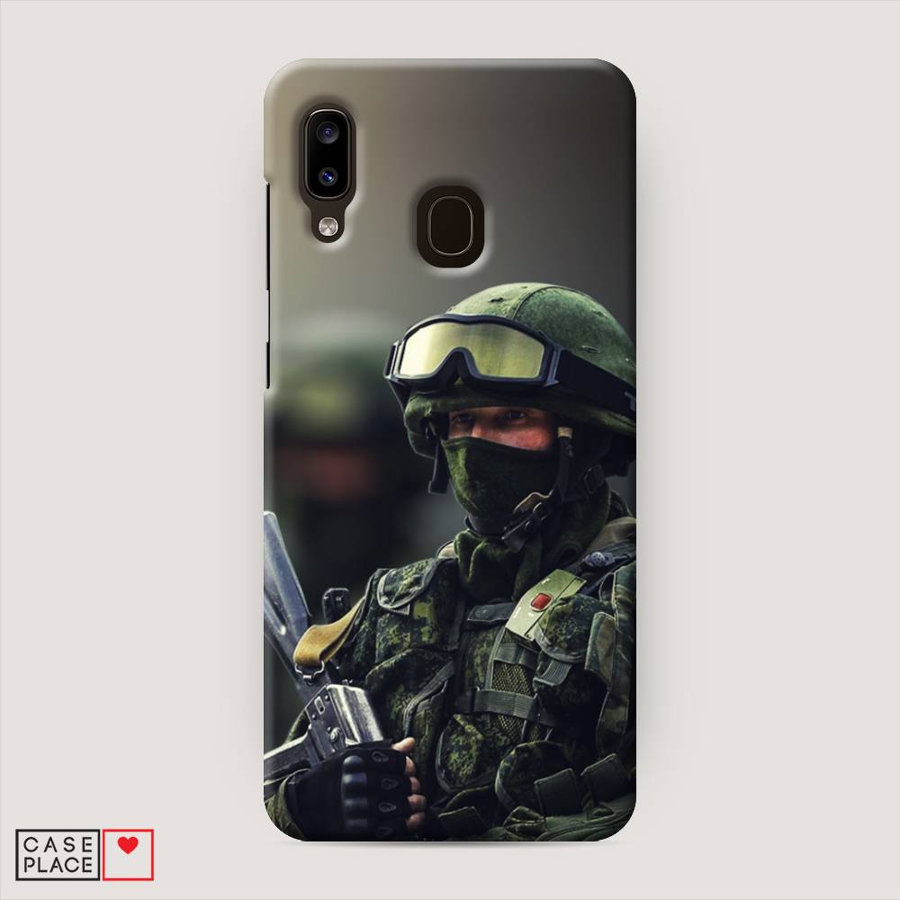 

Пластиковый чехол "Солдат" на Samsung Galaxy A30, 27520-4