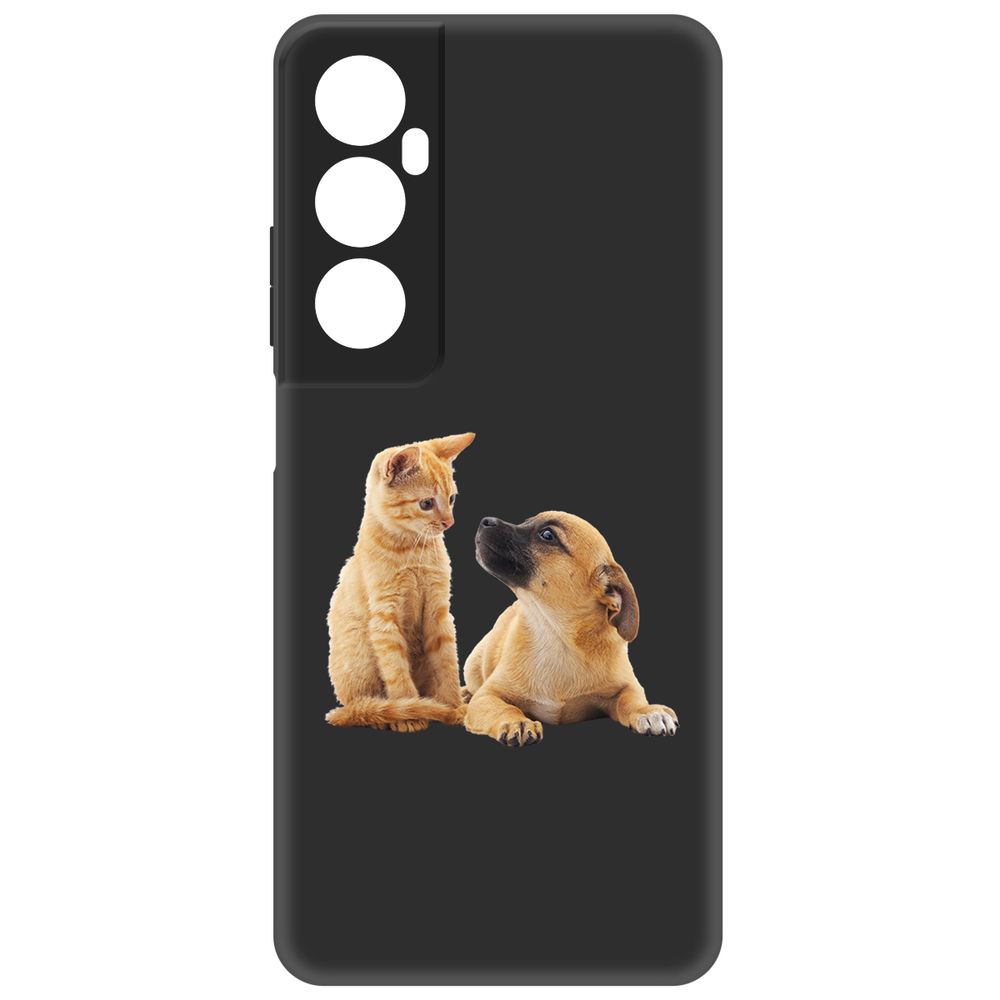 

Чехол Krutoff для Realme C65 Лучшие друзья, Черный