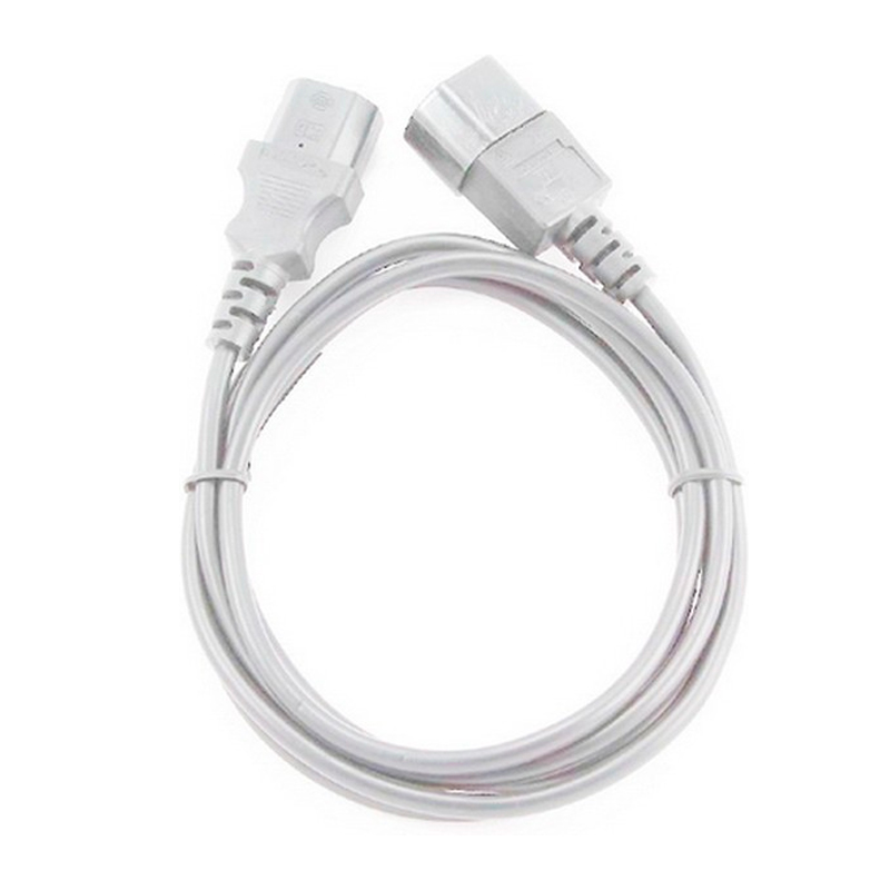 

Кабель Cablexpert C13-C14 вилка-вилка 1м (ПВС-АПC13C14 3*0,75 1,0с) серый