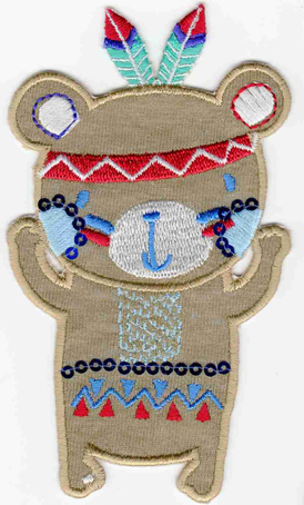 

Термоаппликация 33302/1SB HKM Indianerb„r mit rotem Stirnband