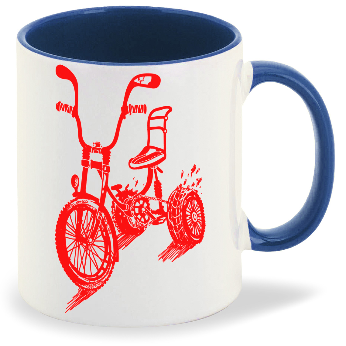 фото Кружка coolpodarok иллюстрация красный велосипед