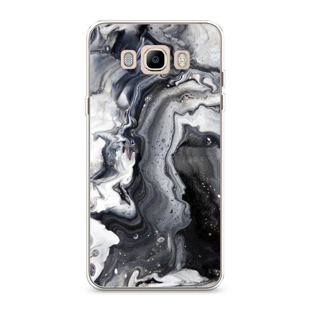 

Чехол Awog на Samsung Galaxy J7 2016 / Самсунг J7 2016 "Бело-черные сложные полосы", Серый;серебристый;белый, 23050-3