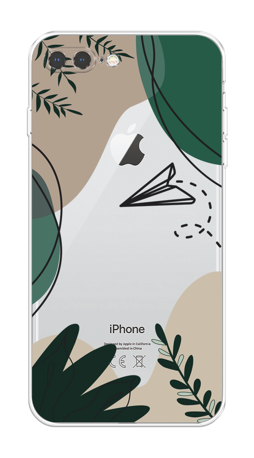 

Чехол на Apple iPhone 7 Plus/8 Plus "Secret Garden", Зеленый;бежевый;черный, 10950-1