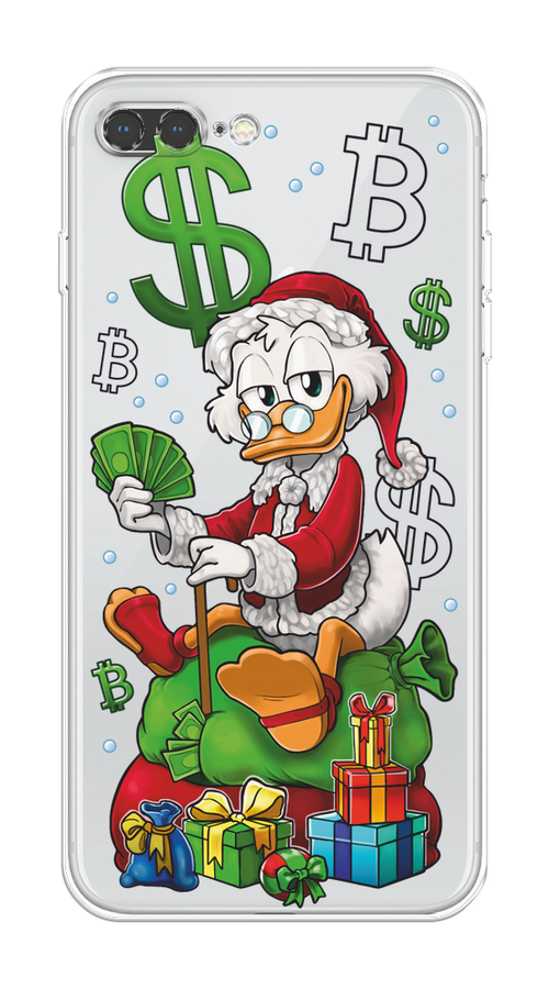 

Чехол на Apple iPhone 7 Plus/8 Plus "Богатый санта Скрудж Макдак", Белый;красный;зеленый, 10950-1