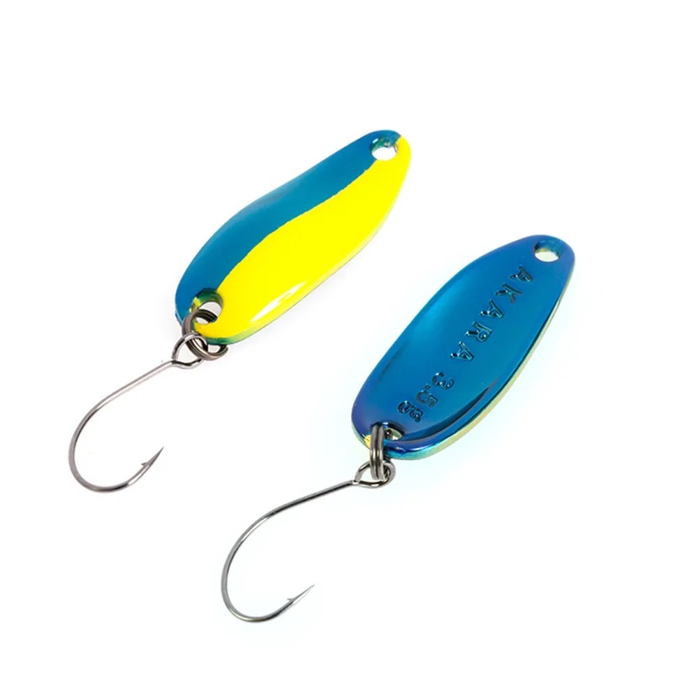 

Блесна колебалка Akara Lite Series Nami 27 2 гр. 26, Желтый;синий, Lite Series Nami