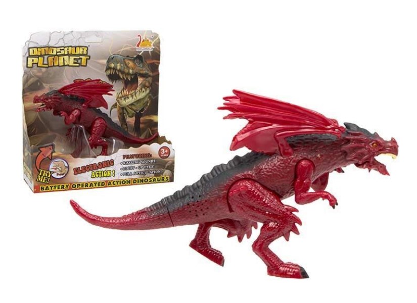 

Динозавр S+S Toy темно-красный 5151