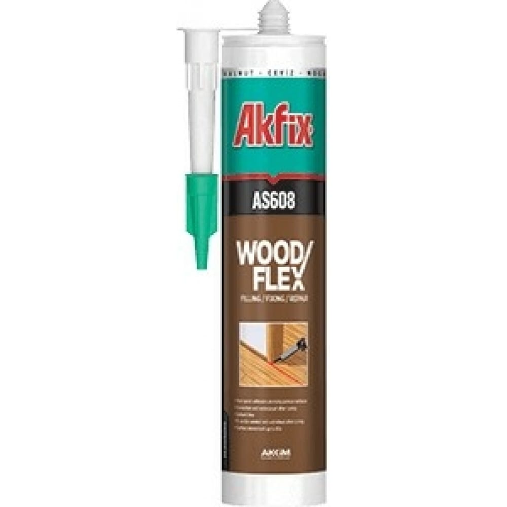 Акриловый герметик для дерева и паркета Akfix AS608