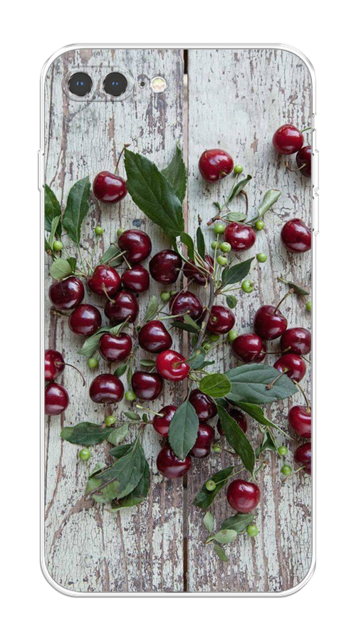 

Чехол на Apple iPhone 7 Plus/8 Plus "Вишня", Бордовый;зеленый;серый, 10950-1