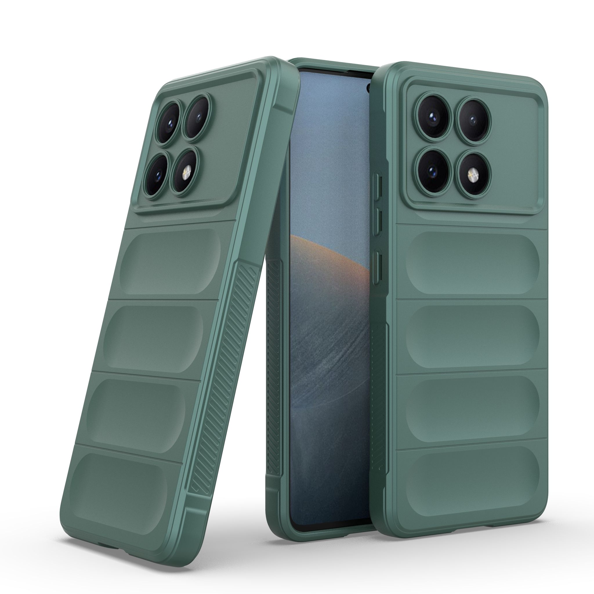 

Противоударный чехол Flexible Case для Poco X6 Pro 5G ,зеленый, FLEXXPX6PRO