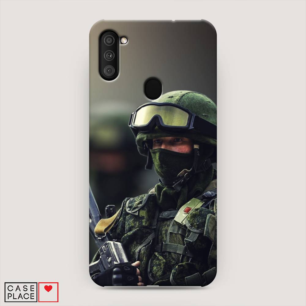 фото Пластиковый чехол "солдат" на samsung galaxy a11 awog