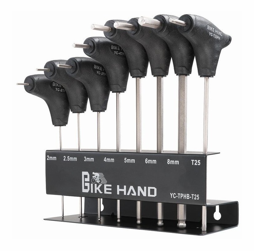 Набор шестигранных ключей на подставке BIKE HAND YC-TPHB-T25 2/2.5/3/4/5/6/8/T25mm