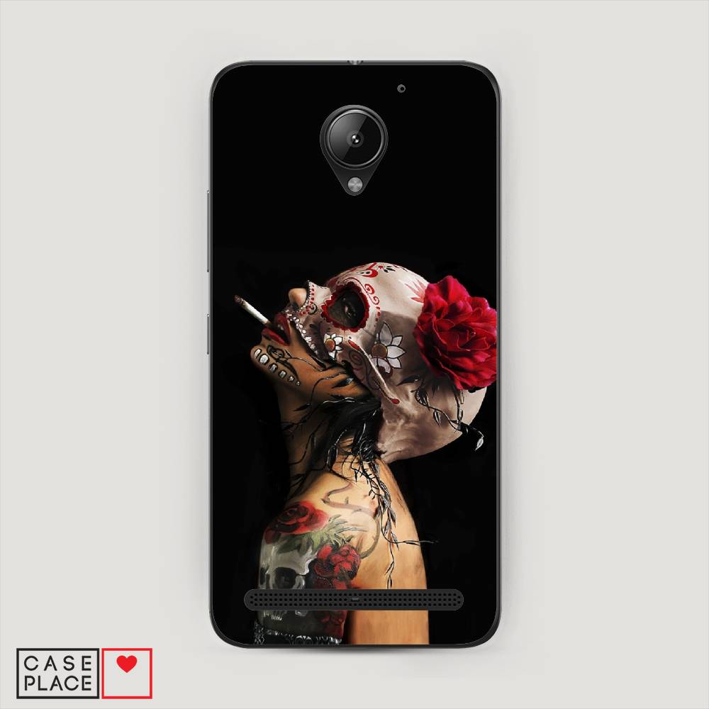 

Чехол Awog "Девушка с черепом" для Lenovo Vibe C2