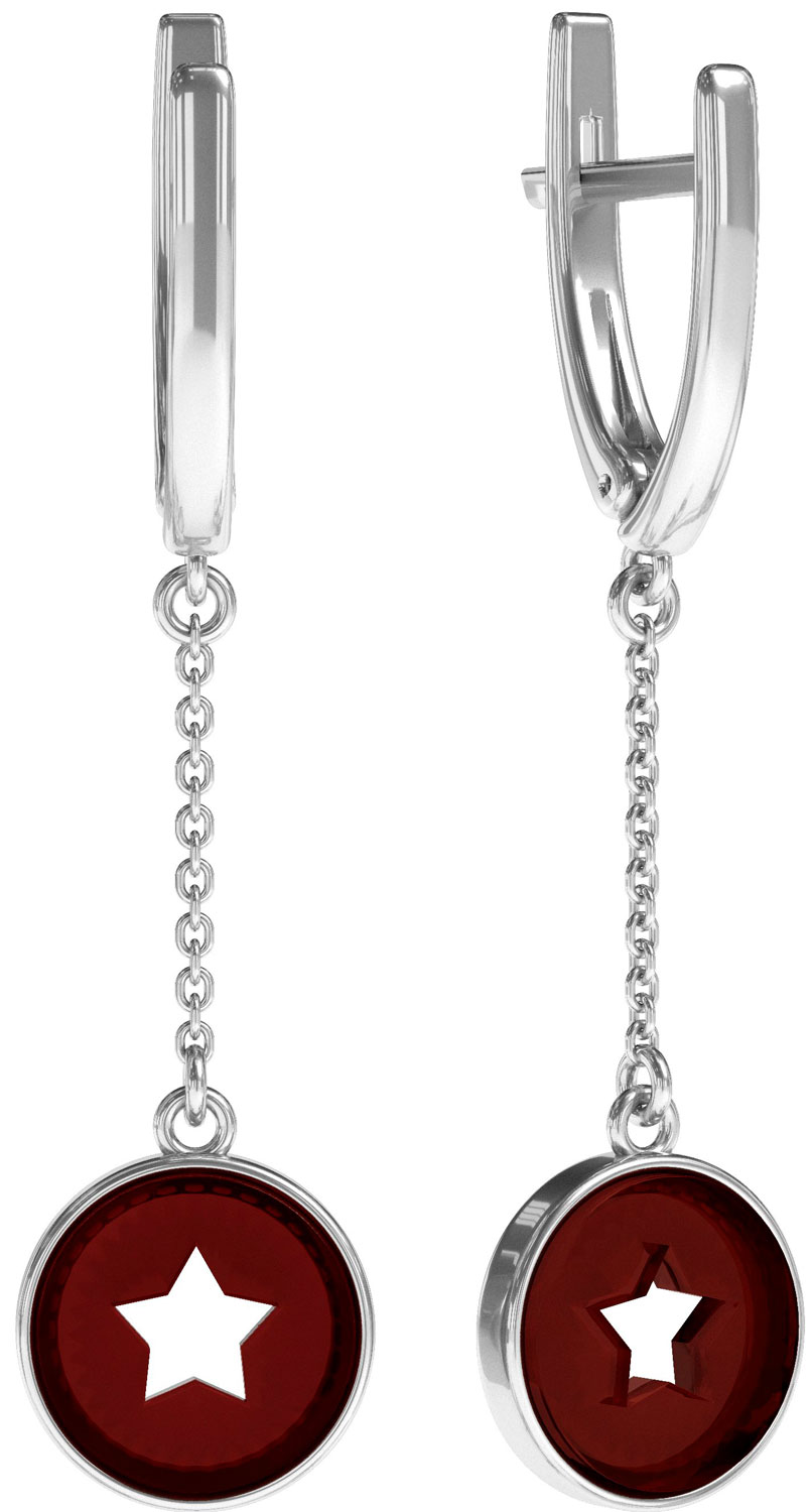 

Серьги из серебра с янтарем Sun Stone E9228RV, E9228RV