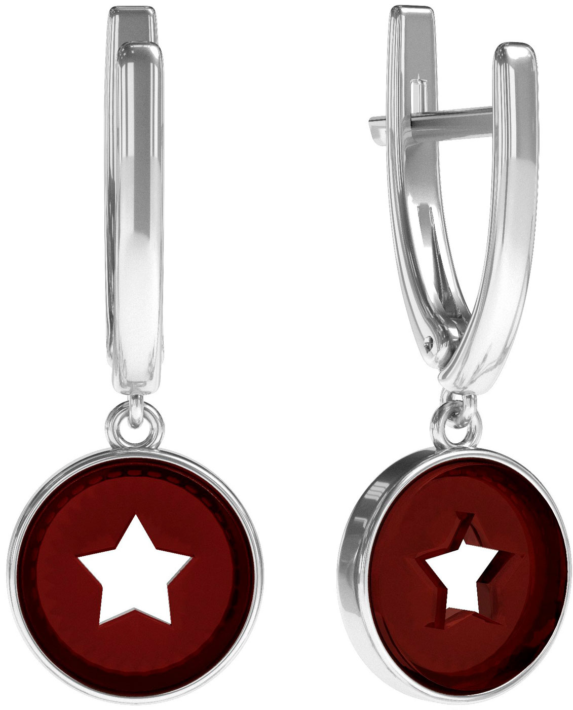 

Серьги из серебра с янтарем Sun Stone E9227RV, E9227RV