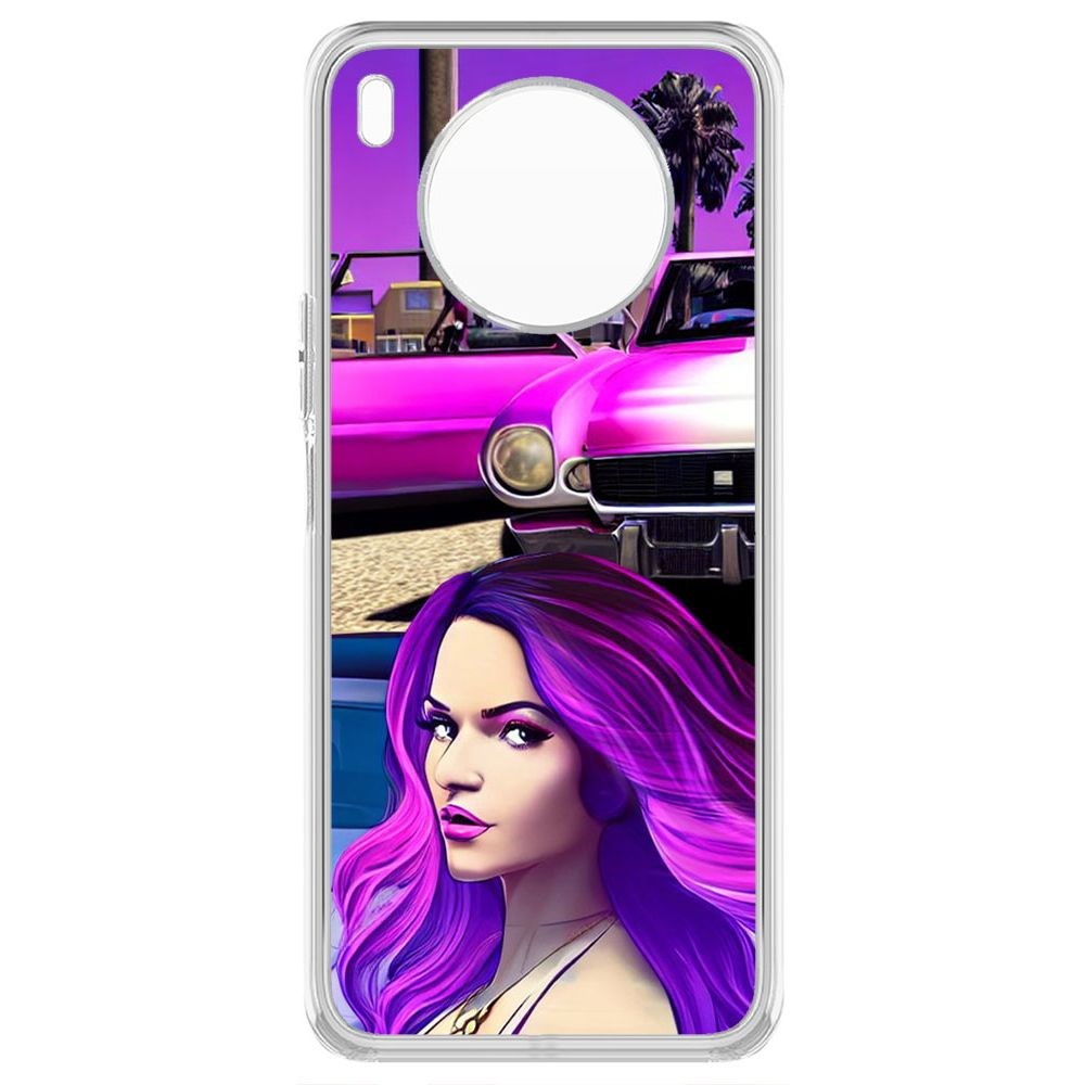 

Чехол-накладка Krutoff Clear Case Жизнь в розовом для Honor 50 Lite