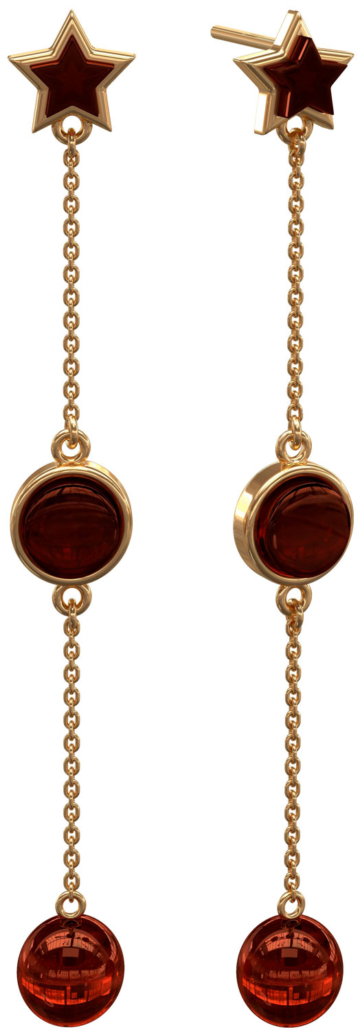 

Серьги из серебра с янтарем Sun Stone E10012-1ZK, E10012-1ZK