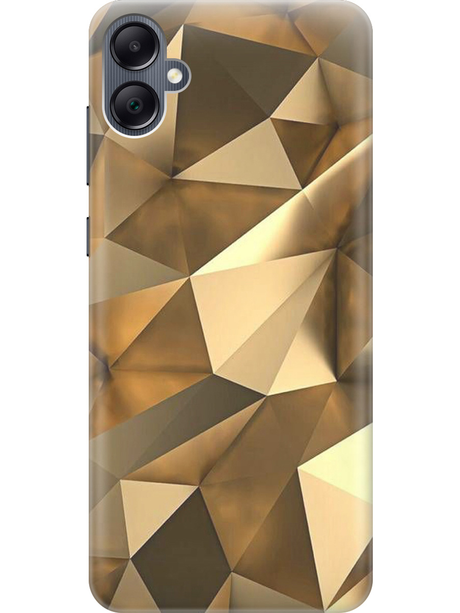 

Силиконовый чехол на Samsung Galaxy A05 "Бронзовые грани", Коричневый, 20001452