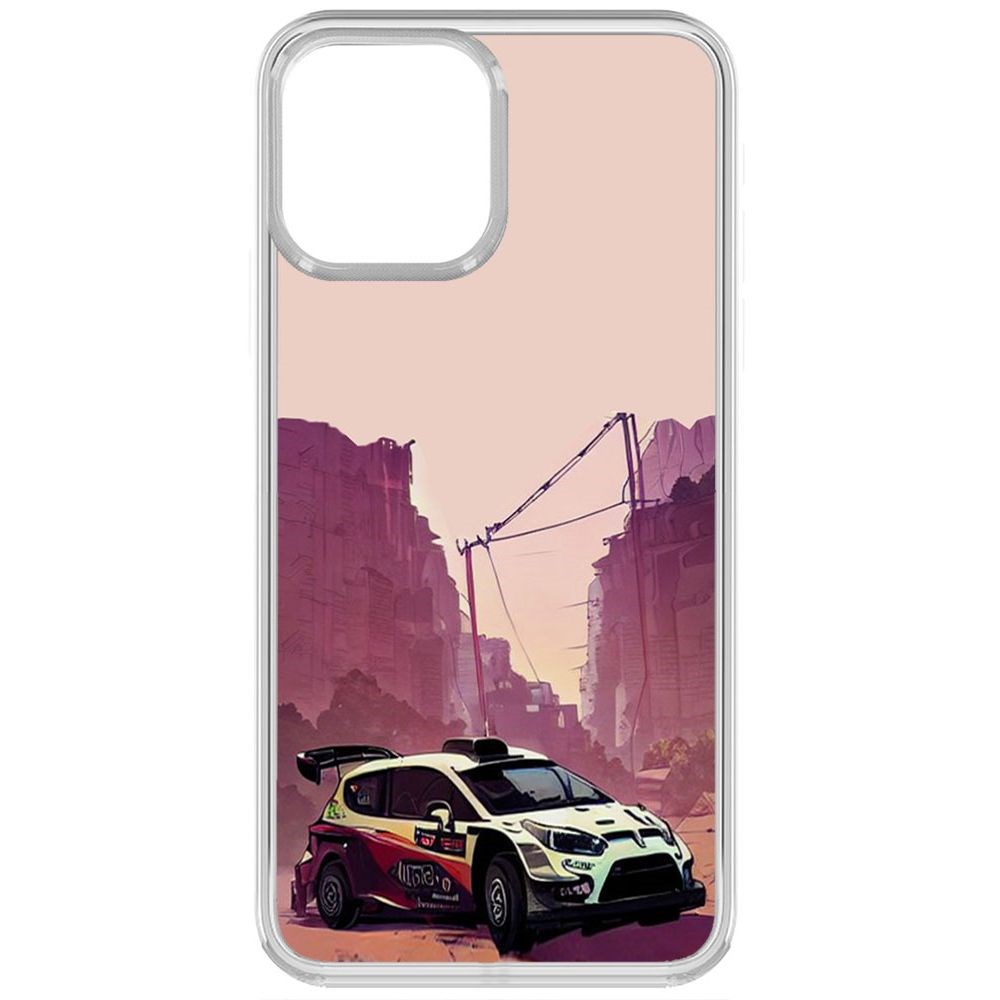 

Чехол-накладка Krutoff Clear Case Гоночный каньон для iPhone 13 Pro, Прозрачный