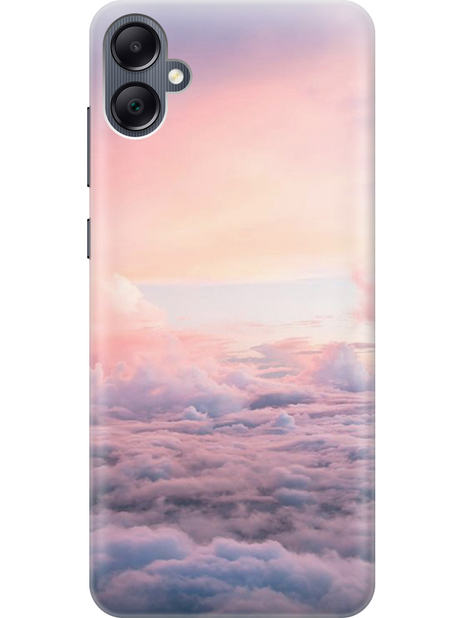 

Силиконовый чехол на Samsung Galaxy A05 "Высоко над облаками", Фиолетовый;розовый, 20001452