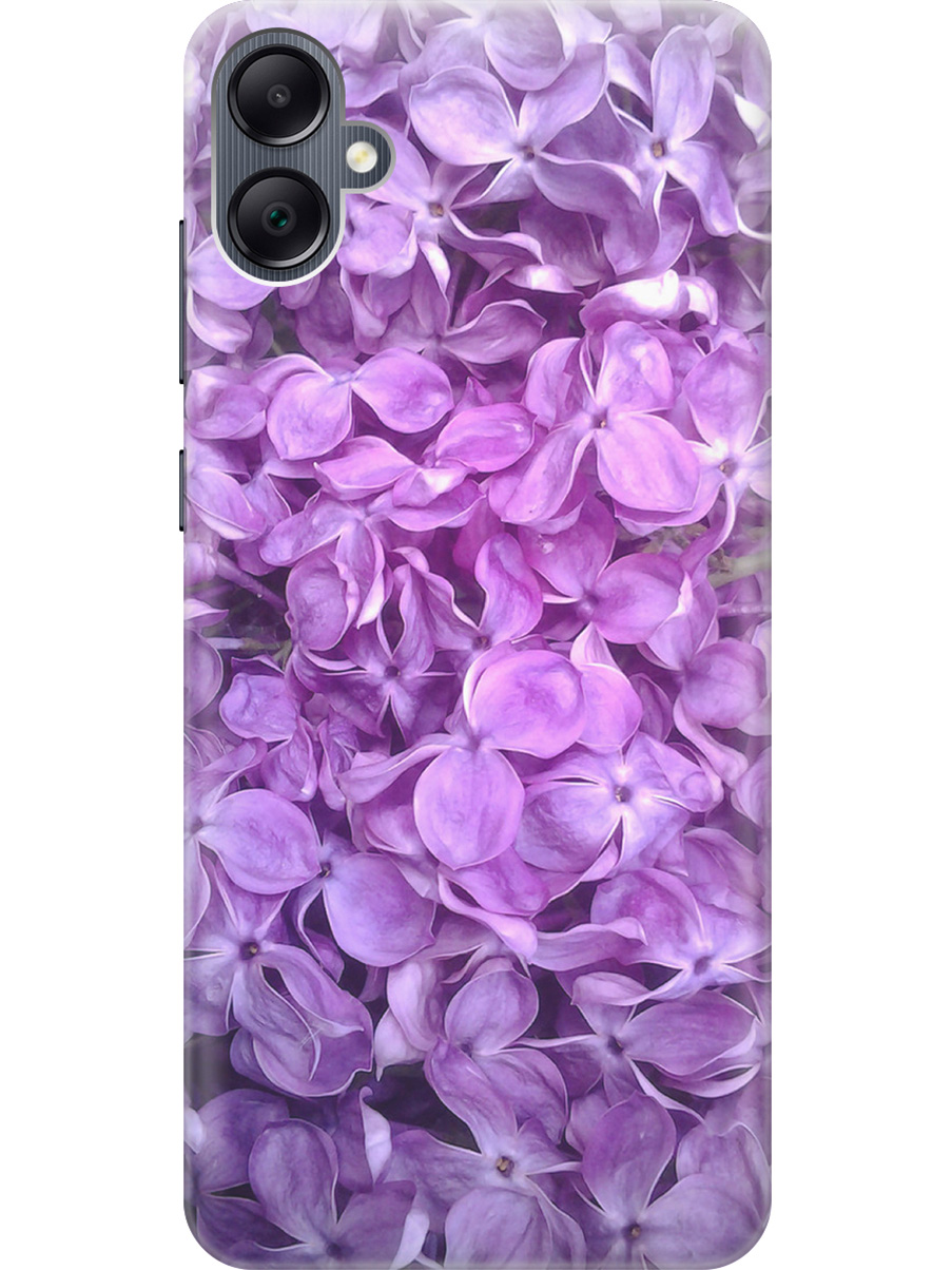 

Силиконовый чехол на Samsung Galaxy A05 "Цветы сирени", Фиолетовый, 20001452