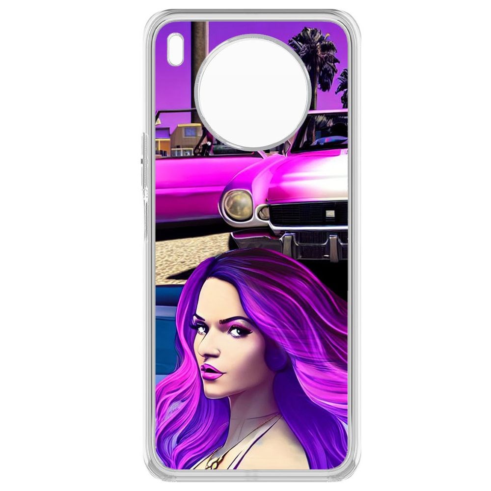 

Чехол-накладка Krutoff Clear Case Жизнь в розовом для Huawei Nova 8i