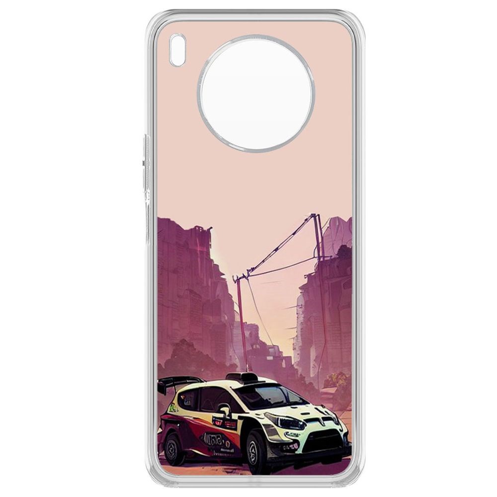 

Чехол-накладка Krutoff Clear Case Гоночный каньон для Huawei Nova 8i