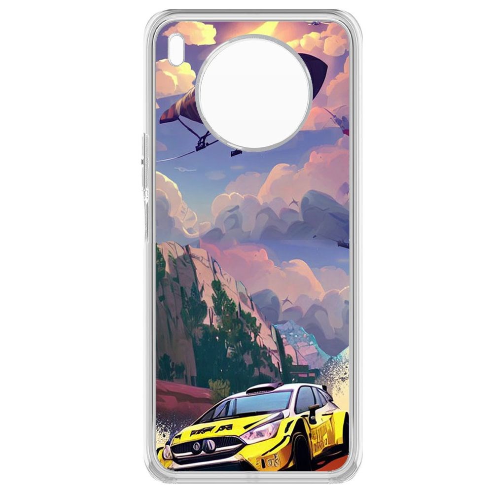 

Чехол-накладка Krutoff Clear Case Гонка для Huawei Nova 8i