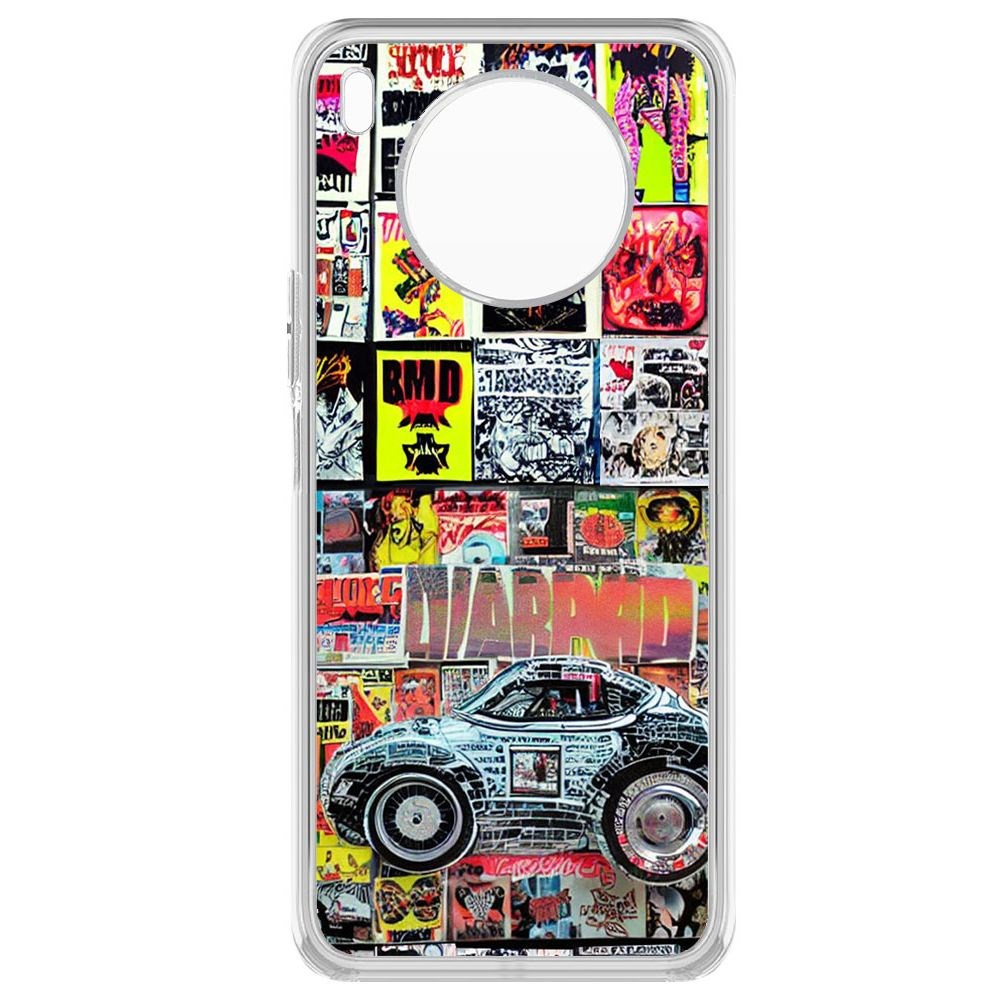 

Чехол-накладка Krutoff Clear Case Автопамфлет для Huawei Nova 8i