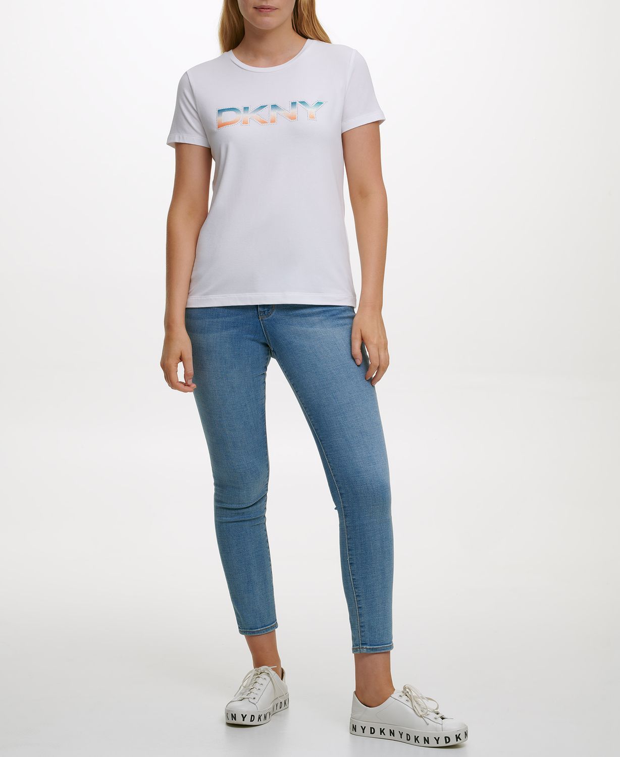 

Футболка женская DKNY P1AVZDNA белая S, P1AVZDNA
