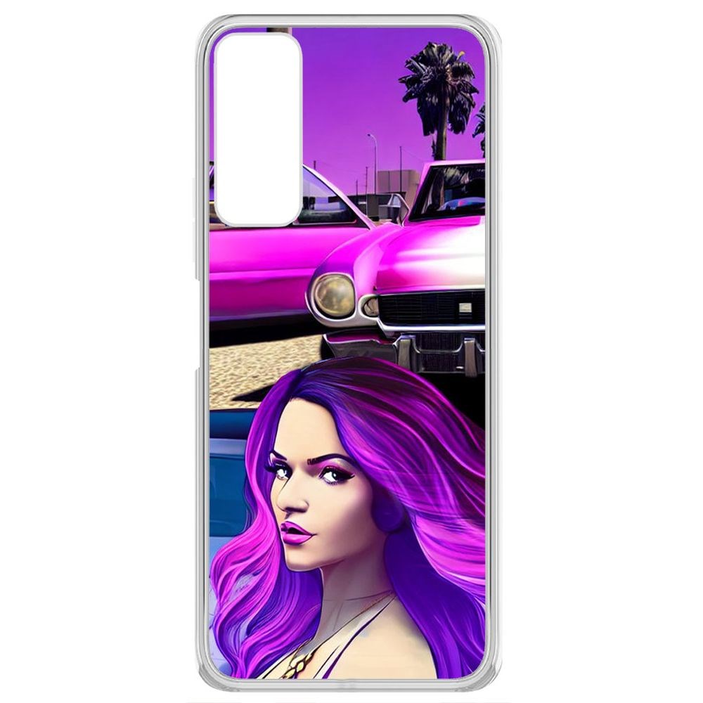 

Чехол-накладка Krutoff Clear Case Жизнь в розовом для TECNO Camon 17P