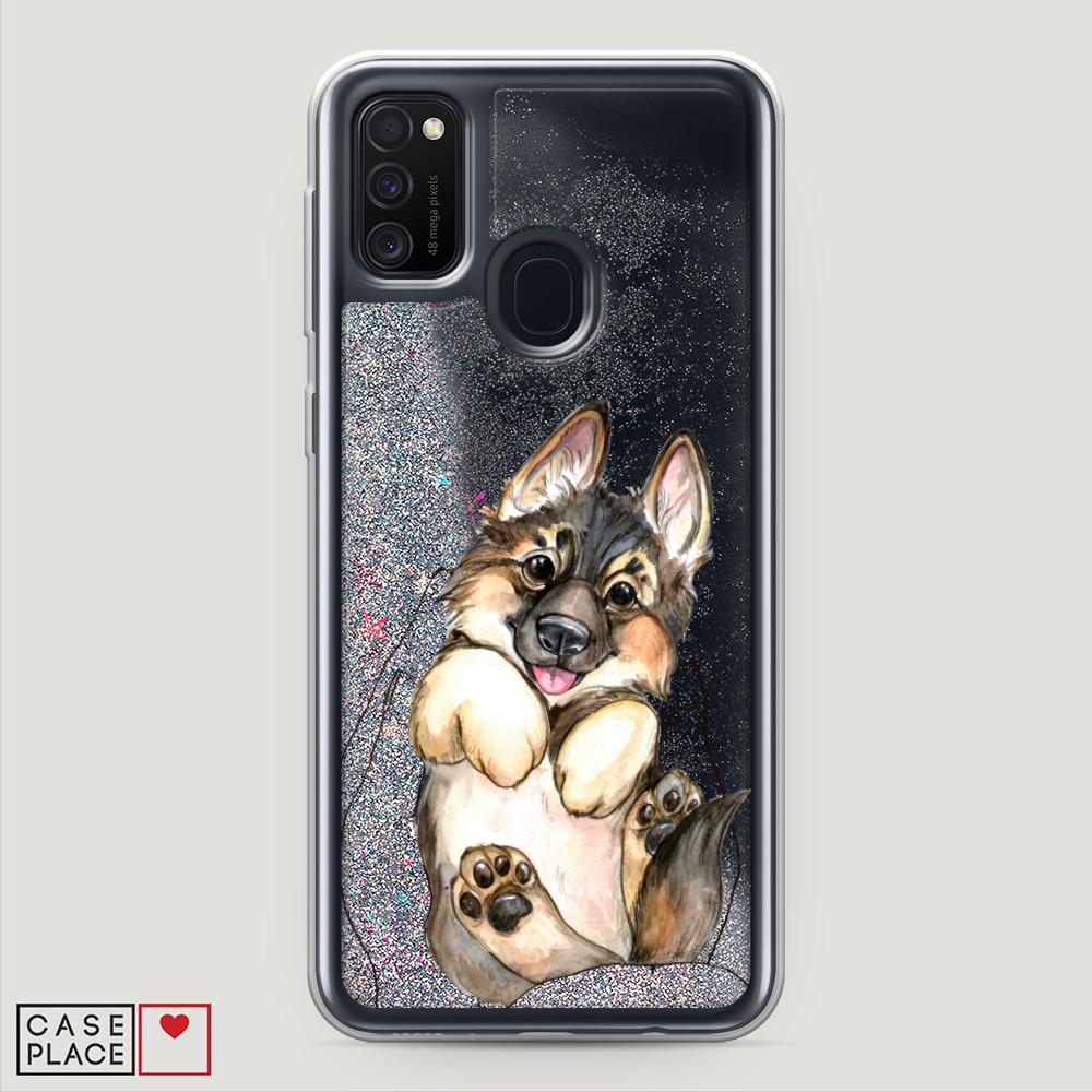 

Чехол Awog на Samsung Galaxy M21 "Овчарка в ладошках", Разноцветный, 29791-1