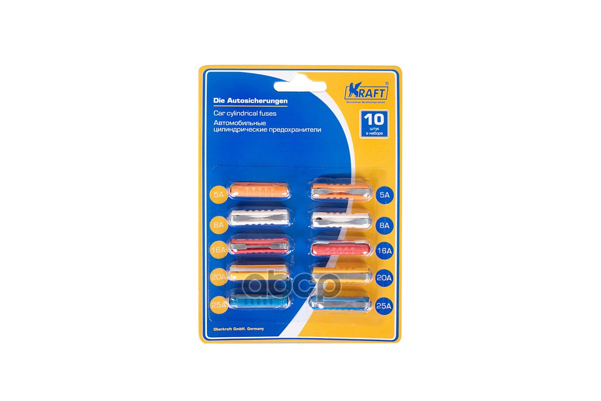 

Цилиндрические Предохранители (10 Шт.) Kraft арт. KT870024, Разноцветный