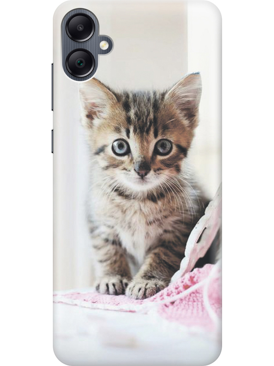 

Силиконовый чехол на Samsung Galaxy A05 "Милый котенок", Белый;коричневый, 20001452
