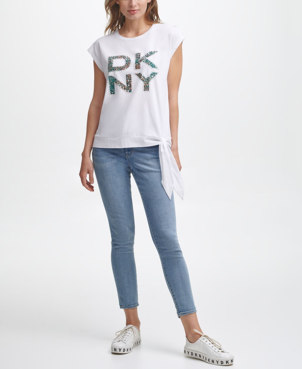 

Футболка женская DKNY P1AUJINX белая M, P1AUJINX