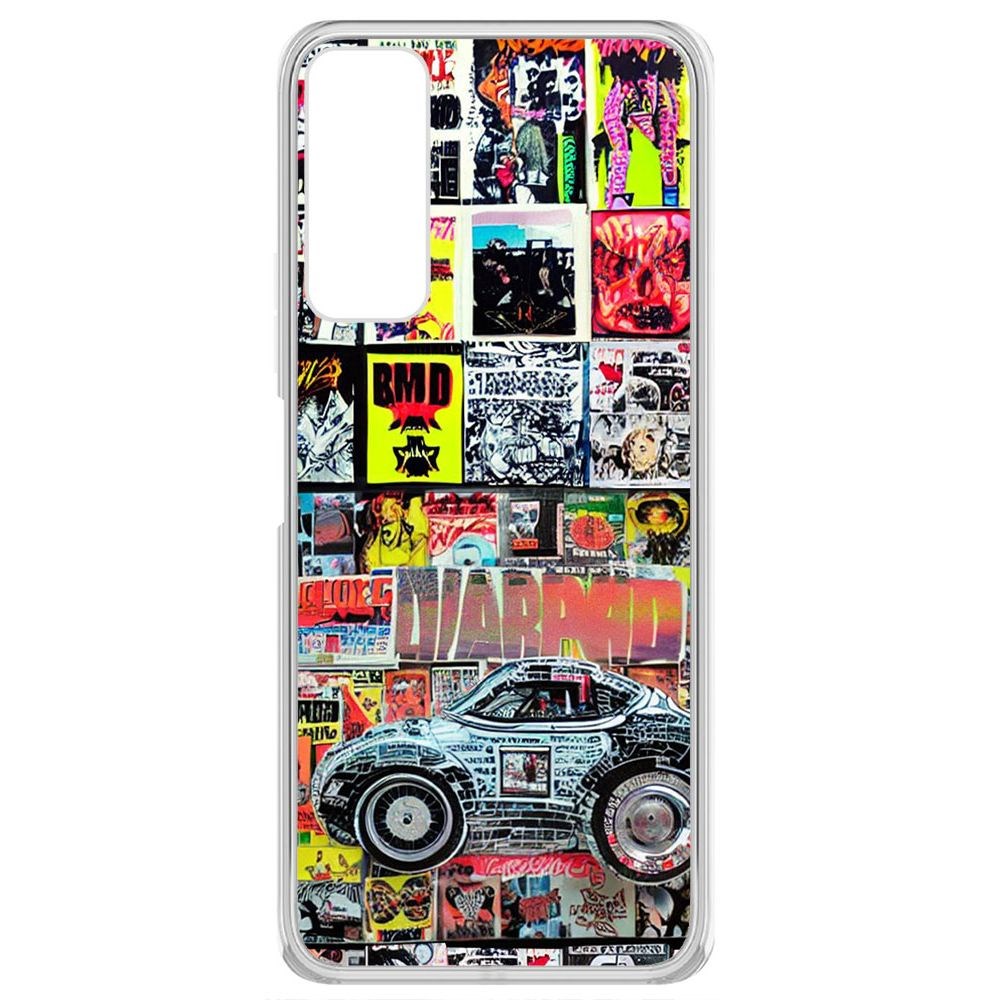 

Чехол-накладка Krutoff Clear Case Автопамфлет для TECNO Camon 17P
