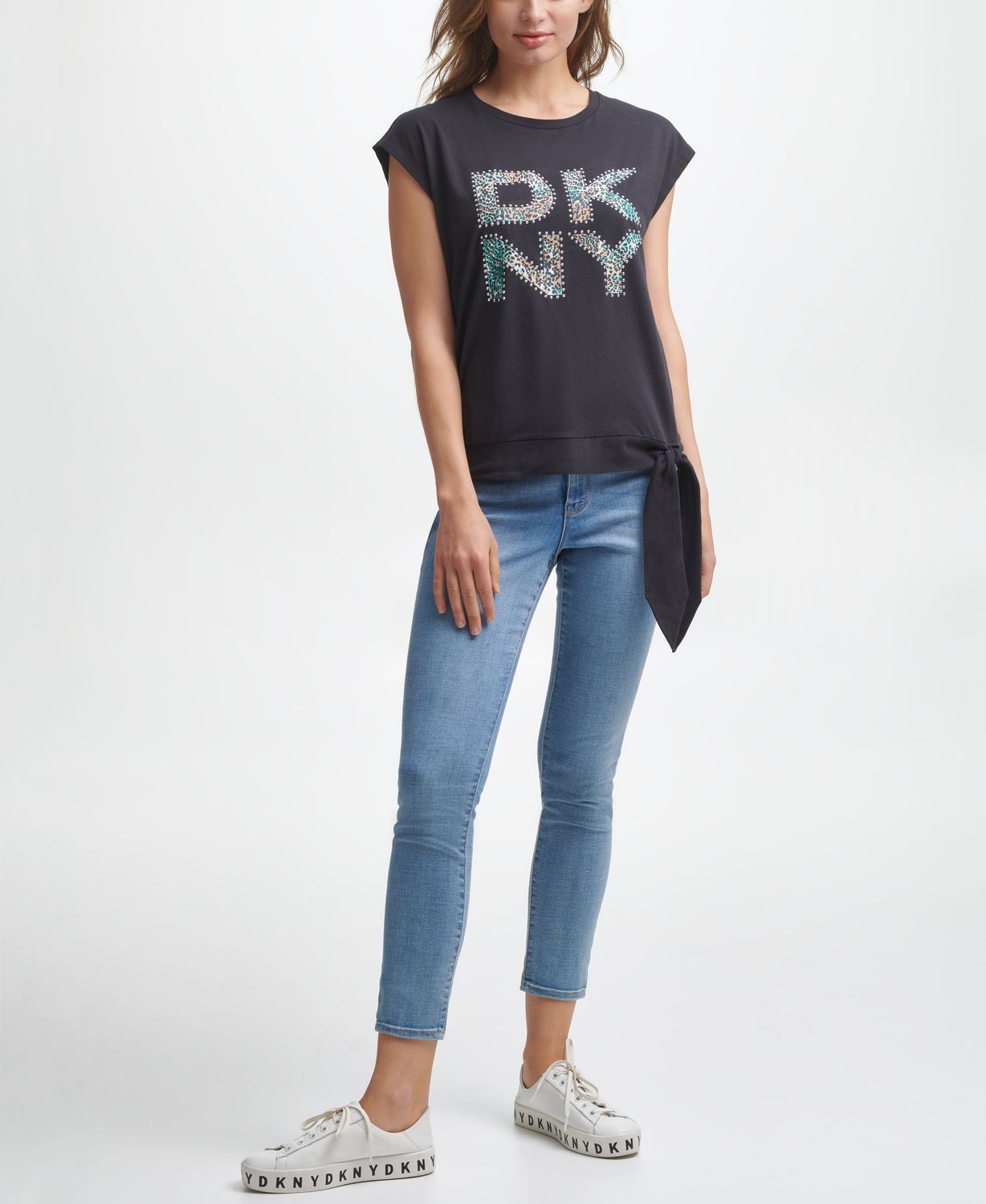 

Футболка женская DKNY P1AUJINX черная S, P1AUJINX