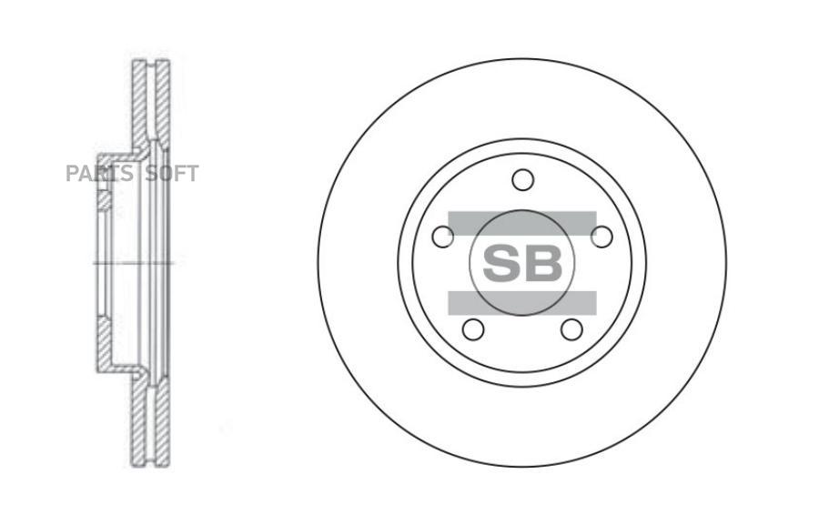 

Диск тормозной передний MAZDA 3 (BK/BL) SD4401