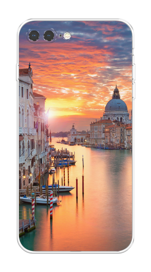 

Чехол на Apple iPhone 8 Plus "Восход 11", Розовый;оранжевый, 10950-2
