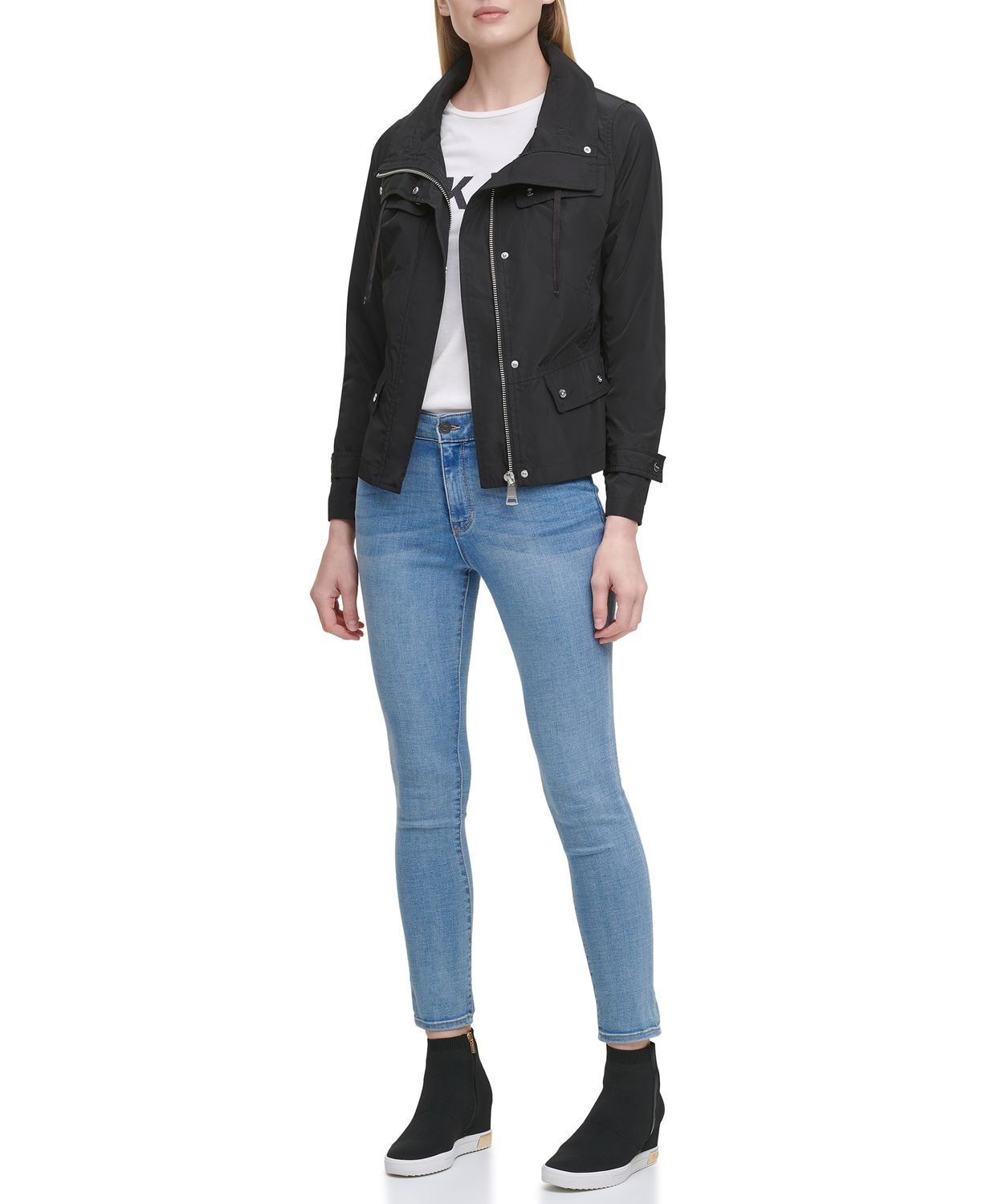 

Ветровка женская DKNY P1AJ1I11 черная XS, P1AJ1I11