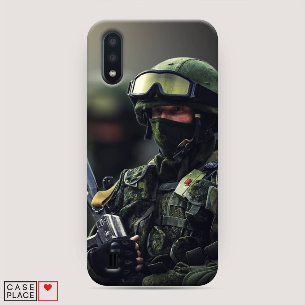 

Пластиковый чехол "Солдат" на Samsung Galaxy A01